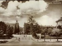 Akademički trg (današnji Trg Josipa Juraja Strossmayera) pogled na zapad